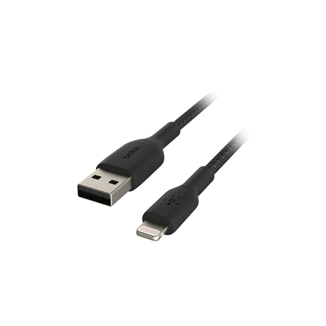 Belkin BoostCharge Braided Lightning to USB-A Cable 3M - Black Belkin BoostCharge Braided Lightning to USB-A Cable 3M - Black